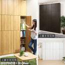 壁面収納 幅45cm×高さ180cm 本棚 壁面収納 扉付き 7段 可動棚 漫画 ㏅ dvd 収納 キャビネット スリム A4 日本製 ぼん家具