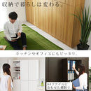 壁面収納 幅75cm×高さ180cm 本棚 壁面収納 扉付き 7段 可動棚 漫画 ㏅ dvd 収納 キャビネット 大容量 A4 日本製 ぼん家具