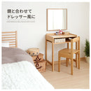 高さ調節付き天然木デスク＆チェア 学習机 勉強机 椅子セット 天然木 デスク 机 おしゃれ 60cm幅 奥行40 高さ調節 ローデスク ハイデスク 子供机 椅子 コンパクト リビング キッズデスク ぼん家具