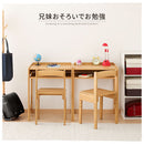 高さ調節付き天然木デスク＆チェア 学習机 勉強机 椅子セット 天然木 デスク 机 おしゃれ 60cm幅 奥行40 高さ調節 ローデスク ハイデスク 子供机 椅子 コンパクト リビング キッズデスク ぼん家具