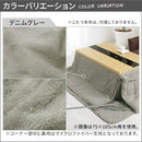 デニム風こたつ布団セット〔80×120cm用〕 こたつ布団 掛敷 長方形 セット 洗える こたつ掛布団 敷布団 薄手 マイクロファイバー 省スペース おしゃれ FRUTO