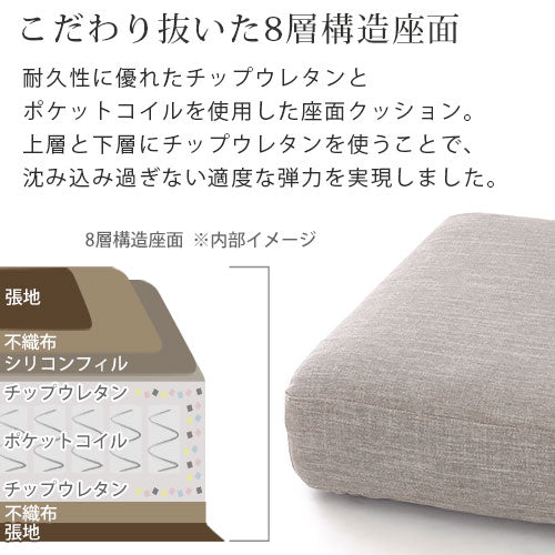 カバーリングカウチソファ