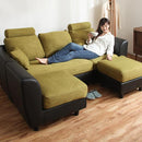 ヘッドレスト付きカウチソファ3人掛け〔カバー単体〕 ソファーカバー 3人掛け おしゃれ ソファカバー 洗える 洗濯 カバーリング ソファ 着せ替え ヘッドレストカウチソファ 布地 ファブリック 座面 l字 北欧 ぼん家具