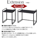 伸縮レンジラック レンジラック 伸縮式 キッチンラック 冷蔵庫ラック おしゃれ トースターラック キッチン 収納 カウンター上 北欧 棚 調味料 tower タワー 山崎実業