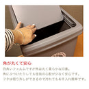 スライドダストボックス ゴミ箱 ダストボックス おしゃれ 45リットル スリム キャスター付き スライド フタ付き リビング キッチン 北欧 ぼん家具