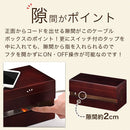 桐ケーブルボックス〔小〕 ケーブルボックス 小型 木製 電源タップ コンセント 隠す 収納 配線 コード 卓上 桐製 ぼん家具