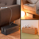 木製ケーブルボックス コードケース 木製 ケーブルボックス 桐 収納ボックス 卓上 ケーブル収納 ケース ルーターボックス コード収納 整理 コンセント収納 配線隠し ボックス ぼん家具