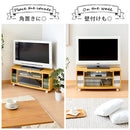 [ 幅80cm ] 木製テレビ台 tvボード テレビ台 モニター台 ローボード 32インチ キャスター おしゃれ 扉付き コーナー 幅80 木製 ガラス扉 壁寄せ 角置き ぼん家具