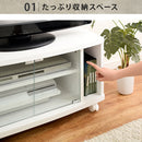 [ 幅80cm ] 木製テレビ台 tvボード テレビ台 モニター台 ローボード 32インチ キャスター おしゃれ 扉付き コーナー 幅80 木製 ガラス扉 壁寄せ 角置き ぼん家具