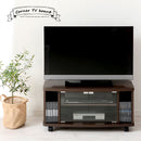 [ 幅80cm ] 木製テレビ台 tvボード テレビ台 モニター台 ローボード 32インチ キャスター おしゃれ 扉付き コーナー 幅80 木製 ガラス扉 壁寄せ 角置き ぼん家具