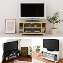 [ 幅80cm ] 木製テレビ台 tvボード テレビ台 モニター台 ローボード 32インチ キャスター おしゃれ 扉付き コーナー 幅80 木製 ガラス扉 壁寄せ 角置き ぼん家具