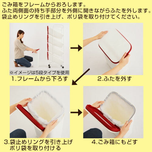 4分別キャスター付ダストボックス
