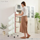 4分別キャスター付ダストボックス ゴミ箱 ダストボックス おしゃれ 分別 スリム 縦型 ごみ箱 シンプル 分別ごみ箱 分別ゴミ箱 キャスター付 キッチン リビング インテリア 収納用具 4段 ぼん家具