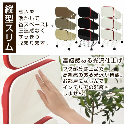 3分別キャスター付ダストボックス