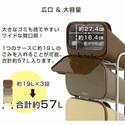 3分別キャスター付ダストボックス