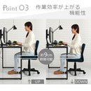 メッシュバックチェア オフィスチェア デスクチェア 学習椅子 メッシュ おしゃれ パソコンチェア ワークチェア キャスター 昇降 回転 背もたれ ハイバック ぼん家具