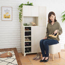 シンプルシューズラック〔ハイタイプ〕 シューズラック 木製 大容量 約 最大23足 収納 靴 ラック 靴収納棚 可動棚 下駄箱 玄関収納 ハイタイプ くつ収納 モダン おしゃれ ぼん家具