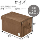 折り畳み収納ボックス〔Lサイズ〕 収納ボックス 収納ケース 布 折りたたみ ふた付き ストレージボックス 衣類収納 大容量 衣類収納ボックス 小物 蓋つき おしゃれ おもちゃ箱 衣類 収納 Lサイズ ぼん家具