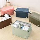 折り畳み収納ボックス〔Lサイズ〕 収納ボックス 収納ケース 布 折りたたみ ふた付き ストレージボックス 衣類収納 大容量 衣類収納ボックス 小物 蓋つき おしゃれ おもちゃ箱 衣類 収納 Lサイズ ぼん家具
