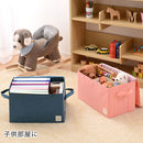 折り畳み収納ボックス〔Lサイズ〕 収納ボックス 収納ケース 布 折りたたみ ふた付き ストレージボックス 衣類収納 大容量 衣類収納ボックス 小物 蓋つき おしゃれ おもちゃ箱 衣類 収納 Lサイズ ぼん家具