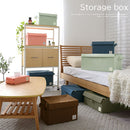 折り畳み収納ボックス〔Lサイズ〕 収納ボックス 収納ケース 布 折りたたみ ふた付き ストレージボックス 衣類収納 大容量 衣類収納ボックス 小物 蓋つき おしゃれ おもちゃ箱 衣類 収納 Lサイズ ぼん家具