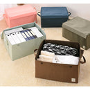 折り畳み収納ボックス〔LLサイズ〕 収納ボックス 布 折りたたみ ふた付き ストレージボックス 衣類収納 大容量 小物 蓋つき おしゃれ ファスナー 収納ケース コンパクト 収納袋 衣類 収納 LLサイズ ぼん家具