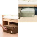 折り畳み収納ボックス〔アンダーベッドサイズ〕 収納ボックス 収納ケース 布 折りたたみ ふた付き ストレージボックス 衣類収納 大容量 衣類収納ボックス 小物 整理ボックス 蓋付 ベッド下衣類 収納 UBサイズ ぼん家具