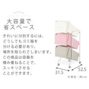 ダストボックス〔3段タイプ〕 ゴミ箱 キッチン用ゴミ箱 分別 ダストボックス おしゃれ 分別ダストワゴン フタ付き 3段 スリム キャスター付き 縦型 ごみ箱 63L 各21L ぼん家具