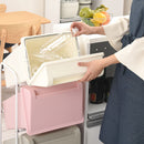 ダストボックス〔3段タイプ〕 ゴミ箱 キッチン用ゴミ箱 分別 ダストボックス おしゃれ 分別ダストワゴン フタ付き 3段 スリム キャスター付き 縦型 ごみ箱 63L 各21L ぼん家具