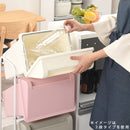 ダストボックス〔5段タイプ〕 ゴミ箱 ダストボックス 分別 おしゃれ キッチン 大型 分別ダストワゴン 約 105L フタつき フロントオープン 縦 隙間 大容量 シンプル ぼん家具