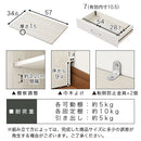 キッチン収納〔食器棚・ハイタイプ幅60cm〕 キッチンキャビネット ハイタイプ 可動棚 引き出し ガラス扉付き 食器棚 収納 木目調 ぼん家具