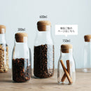 BOTTLIT　キャニスター150ml キャニスター 保存容器 容器 ビン 透明 ガラス瓶 蓋付き 保存瓶 キッチン雑貨 キッチン用品 ガラス製 おしゃれ 150ml ぼん家具