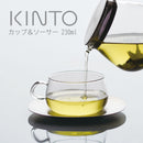 UNITEA　カップ＆ソーサー230mlステンレス ティーカップ カップ ソーサー 受け皿 セット カップ&ソーサー 230ml kinto UNITEA ユニティ ガラス ステンレス キッチン 日用品 台所用品 ぼん家具