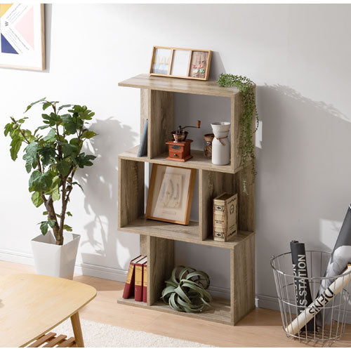 ディスプレイシェルフ〔3段〕 本棚 ラック オープンラック おしゃれ