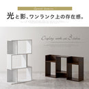 ディスプレイシェルフ〔3段〕 ディスプレイラック S型 3段 オープンラック シェルフ 収納棚 本棚 ディスプレイ 薄型 A4 ぼん家具