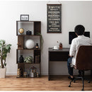 ディスプレイシェルフ〔4段〕 ディスプレイラック S型 4段 オープンラック シェルフ 収納棚 本棚 ディスプレイ 薄型 A4 ぼん家具