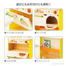 森のアイランドキッチン おままごと キッチン おもちゃ コンロ ごっこ遊び 天然木 子供 幼児 絵本ラック 蛇口 収納 お片付け 誕生日 4歳 5歳 可愛い ぼん家具