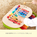 森のメロディーメーカー 鉄琴 木のおもちゃ 知育玩具 鍵盤 シロフォン バチ 2本付 天然木 ベビー キッズ 音楽 1.5歳から 2歳 3歳 幼児 誕生日プレゼント 女の子 男の子 ぼん家具