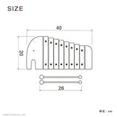 エレファントシロフォン 楽器玩具 もっきん 日本製 子供 木のおもちゃ 動物 ゾウ ぞうさん 音遊び 天然木 かわいい 幼児 2歳 3歳 4歳 5歳 6歳 男 女 かわいい ぼん家具