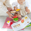 しょくぱんくんとサンドイッチ えほん 絵本 布おもちゃ 布のおもちゃ 洗える さわって遊べる おままごと 食材 食べ物 幼児 赤ちゃん 1.5歳 2歳 3歳 男の子 女の子 ぼん家具