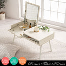 ドレッサーこたつ こたつテーブル ドレッサー おしゃれ こたつ コタツ 長方形 80cm 収納付き ヒーター ミラー 鏡 木製 ガラス 天板 ロータイプ ぼん家具