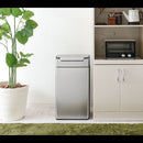 simplehuman　レクタンレギュラータッチバーカン40L キッチンペール ゴミ箱 大容量 ごみばこ おしゃれ 蓋つき 抗菌加工 壁付け モノトーン 高級感 開店祝い 開業祝い 山崎実業