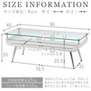 スタイリッシュセンターテーブル テーブル センターテーブル ローテーブル ガラス おしゃれ 棚付き 木製 収納 モダン スリム コンパクト 座卓 リビング 長方形 脚 スチール ぼん家具