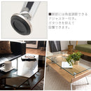 スタイリッシュセンターテーブル テーブル センターテーブル ローテーブル ガラス おしゃれ 棚付き 木製 収納 モダン スリム コンパクト 座卓 リビング 長方形 脚 スチール ぼん家具