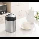 　カウンタートップトラッシュカン1.5L キッチンペール ゴミ箱 小型 ごみばこ おしゃれ 卓上 抗菌加工 モノトーン 高級感 洗面所 リビング プレゼント simplehuman