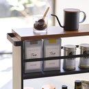 ハンドル付きスリムワゴン TOWER 山崎実業 キッチンラック スリム キッチンワゴン キャスター付き スリムワゴン キッチン収納 おしゃれ ハンドル付き 隙間ラック キッチン タワー 山崎実業