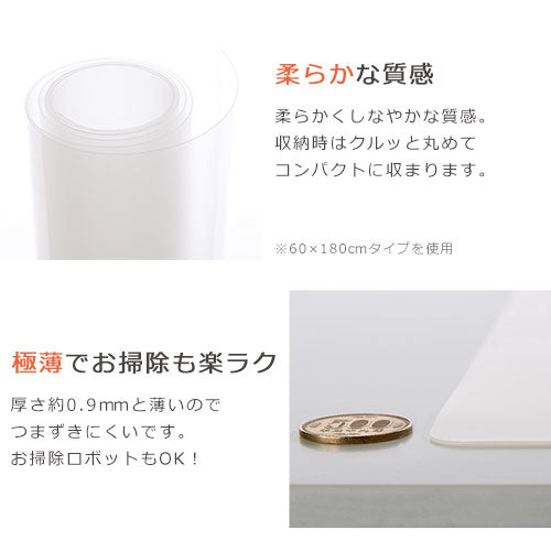 透明キッチンマット〔45×240cm〕