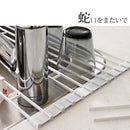 折り畳み水切りラック〔Lサイズ〕 水切りラック 折りたたみ 水切りマット スリム 省スペース コンパクト おしゃれ シンク上 キッチン雑貨 便利 TOWER 山崎実業 山崎実業