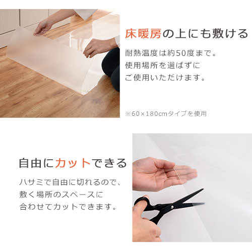 透明キッチンマット〔90×120cm〕