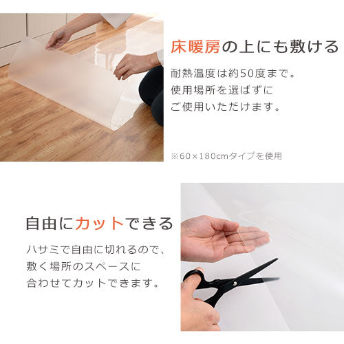 透明キッチンマット〔90×270cm〕